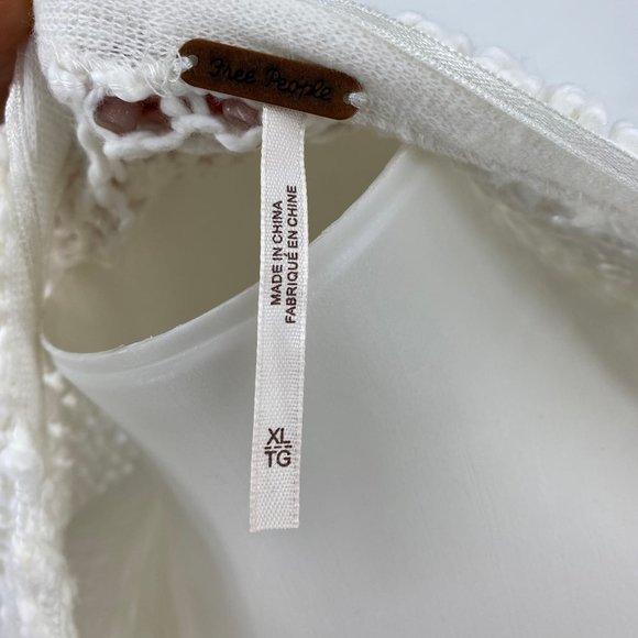 Free People White Off-the-Shoulder Sweater | Long Sleeve Pullover - Picture 6 of 6